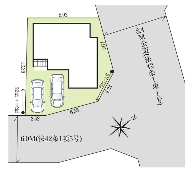 グラファーレ4446大津市下阪本７期１棟の見取り図