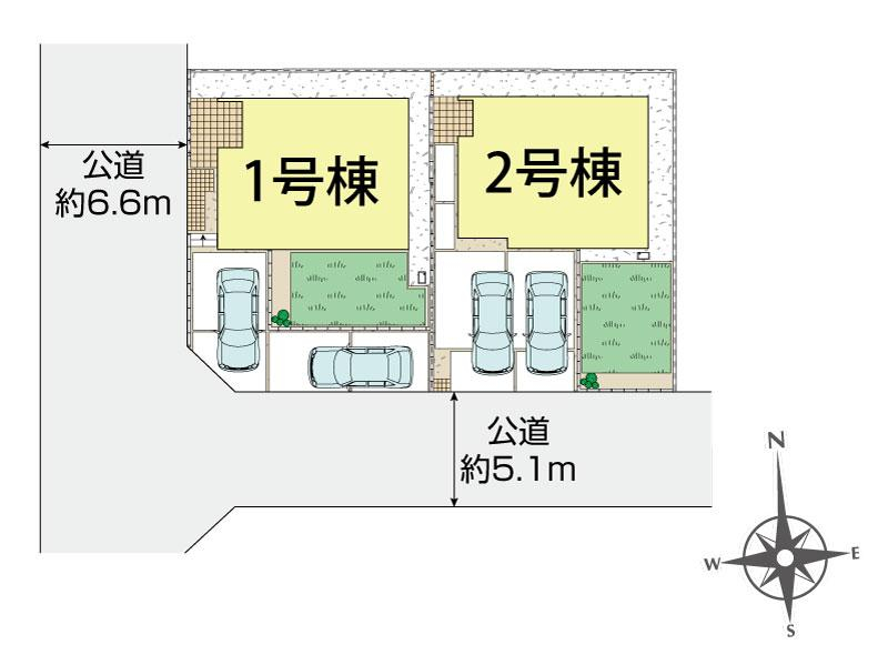 ブルーミングガーデン横浜市栄区桂台西２丁目２棟の見取り図
