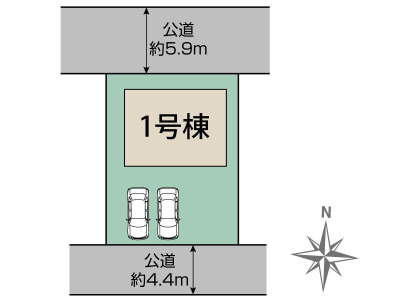 ブルーミングガーデン牛久市刈谷町５丁目３期１棟の見取り図