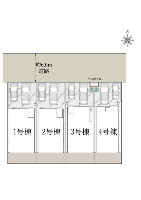 リナージュネクスジー足立区花畑２丁目０１期の見取り図