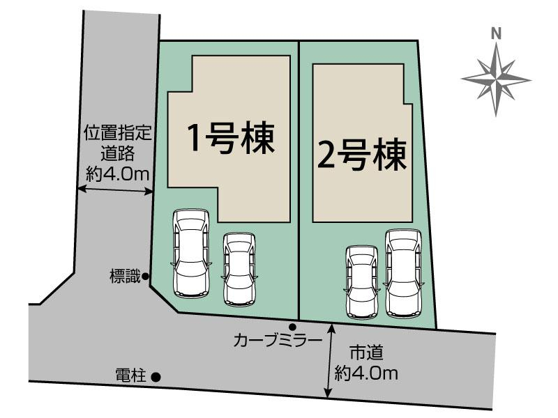 ブルーミングガーデン小金井市中町２丁目２棟の見取り図