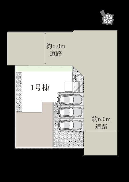 リナージュネクスジー香取市みずほ台２丁目０１期の見取り図