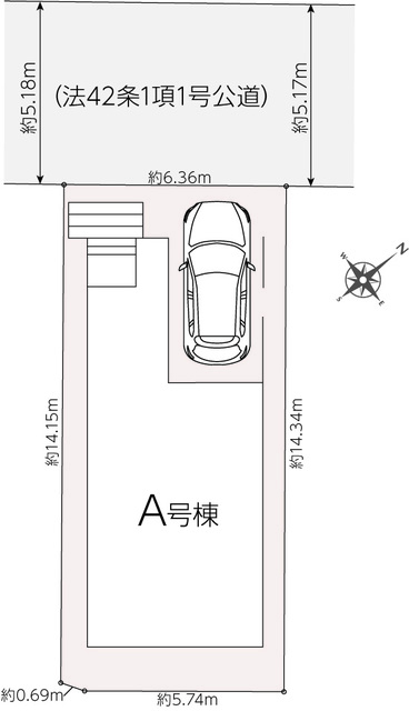 ハートフルタウン寝屋川太秦桜が丘677番の見取り図