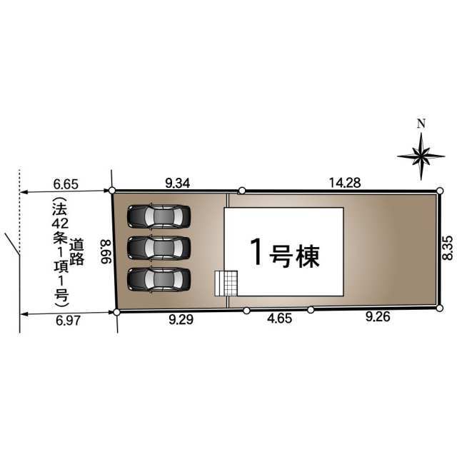 クレイドルガーデン福山市新市町新市 第2の見取り図