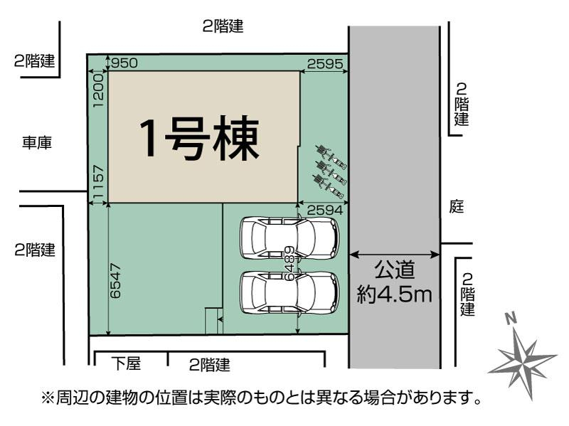 ブルーミングガーデン所沢市本郷１棟（サニータウン）の見取り図
