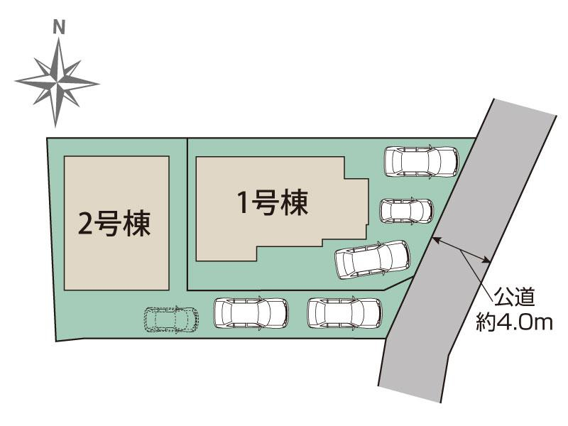 ブルーミングガーデン日野市大坂上２丁目２棟の見取り図