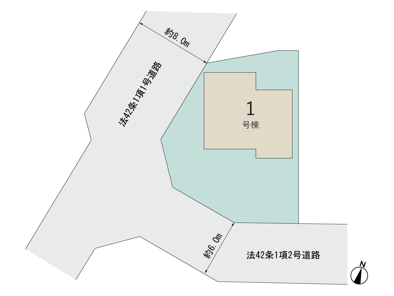 リーブルガーデン第２１栃木大平町西水代の見取り図