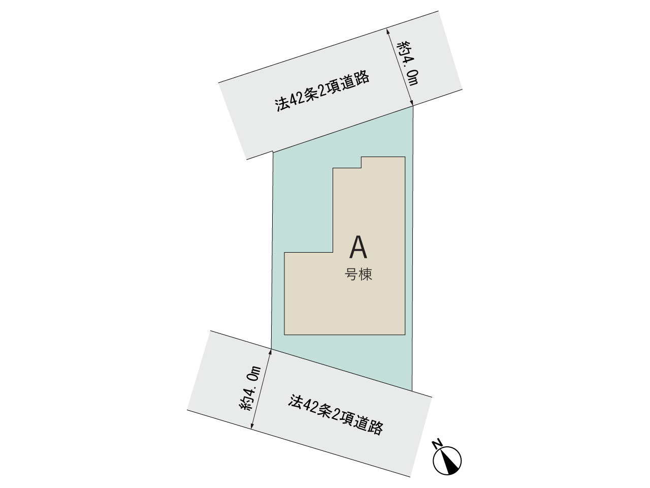 ハートフルタウン川越市寺尾48番の見取り図