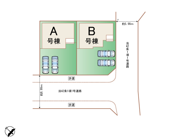 ハートフルタウン市原市東国分寺台2丁目2番の見取り図