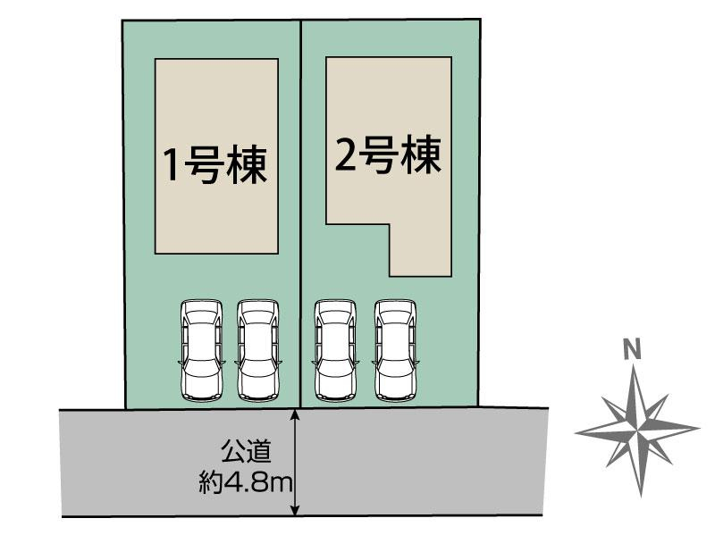 ブルーミングガーデン福岡市城南区西片江２丁目２棟の見取り図