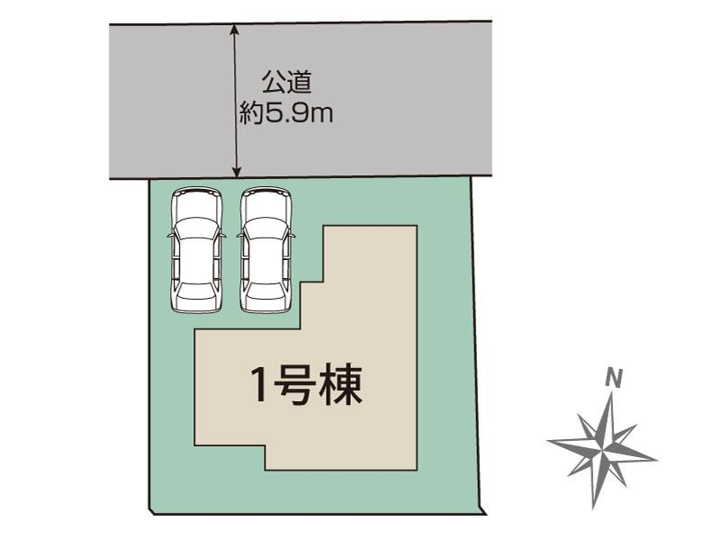 宝塚市逆瀬台5丁目2期1棟 区画図 【販売中物件：1号棟】