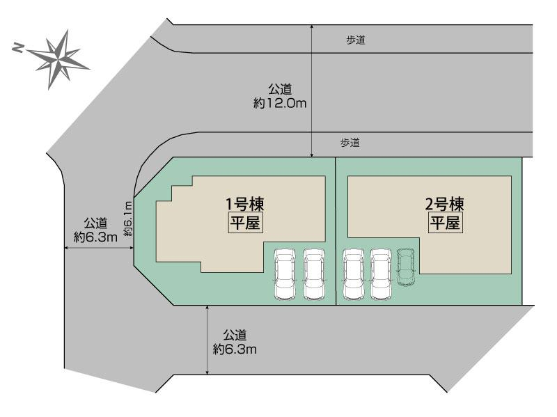 ブルーミングガーデン猪名川町白金２丁目２期２棟の見取り図