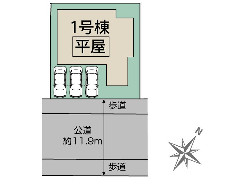 ブルーミングガーデン西宮市北六甲台３丁目５期１棟の見取り図