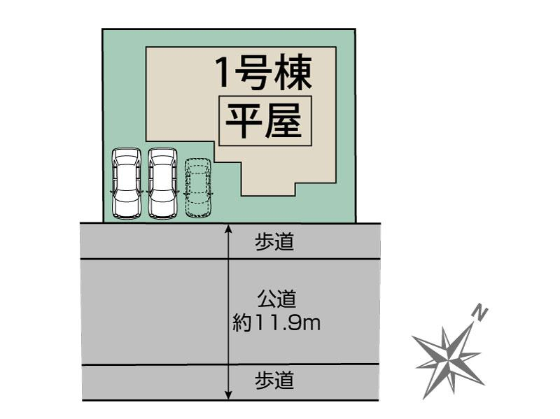 ブルーミングガーデン西宮市北六甲台２丁目３期１棟の見取り図