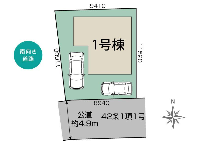 ブルーミングガーデン亀岡市篠町広田２丁目１棟の見取り図