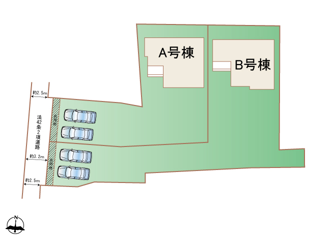 【販売中物件：A号棟、B号棟】