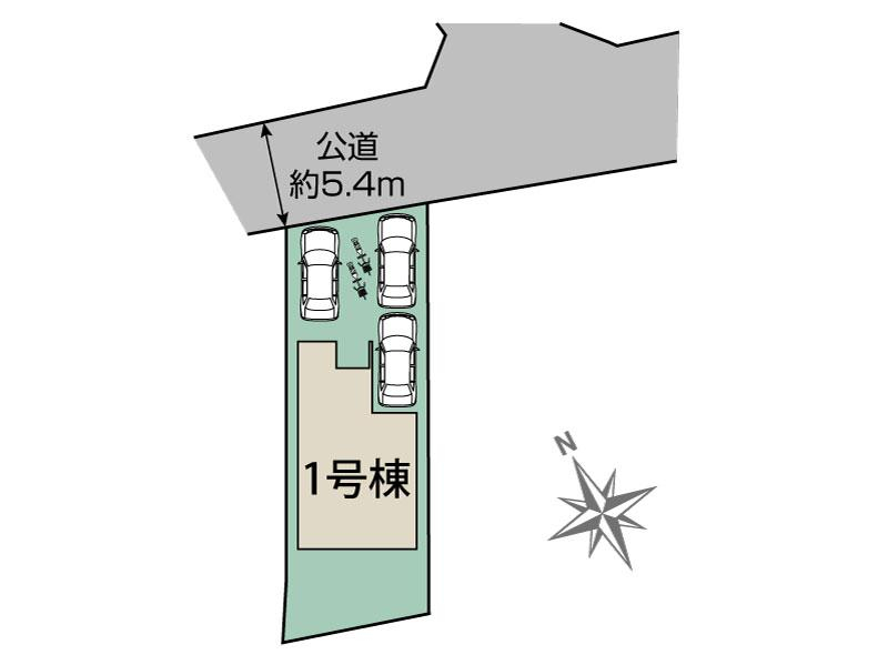 豊橋市高師本郷町東上1棟 区画図 【販売中物件：1号棟】