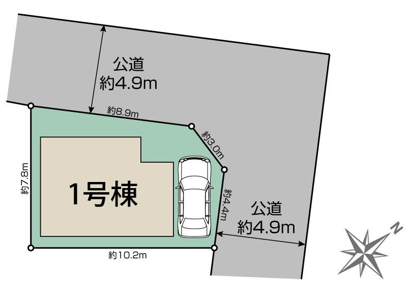 ブルーミングガーデン大阪市淀川区十八条３丁目１棟の見取り図