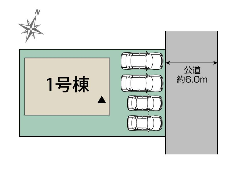 沖縄市山内4丁目2期1棟 区画図 【販売中物件：1号棟】