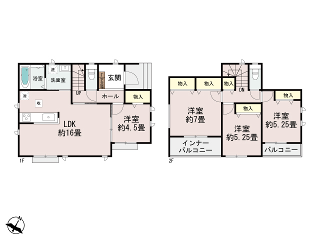 ハートフルタウン前橋市朝日町1丁目1番の見取り図