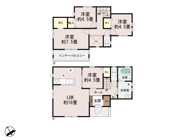ハートフルタウン宮崎市吉村町2722番の見取り図