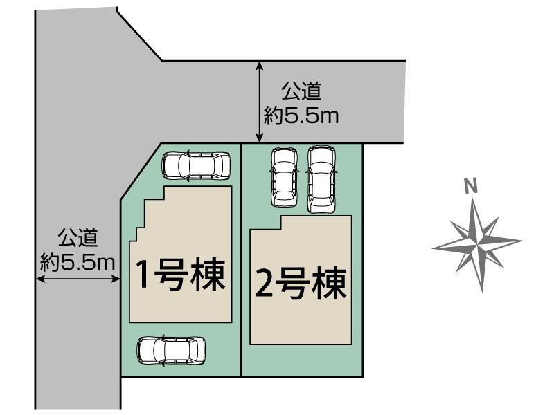 ブルーミングガーデン糟屋郡須恵町上須恵２棟の見取り図