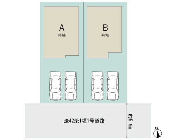 【販売中物件：A号棟、B号棟】