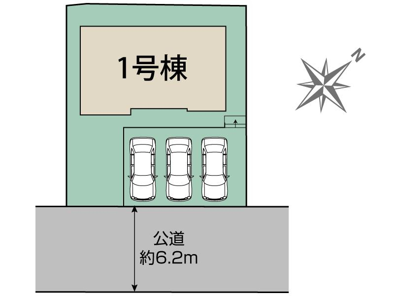 ブルーミングガーデン仙台市泉区鶴が丘４丁目２期１棟の見取り図