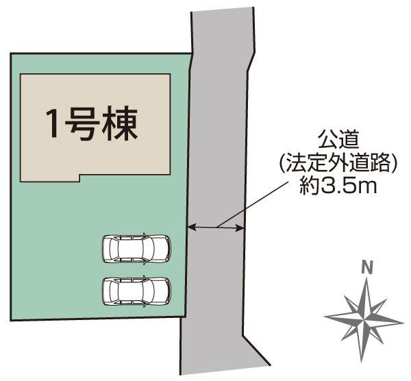 小郡市小郡1棟 区画図 【販売中物件：1号棟】