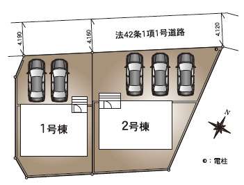 【販売中物件：1号棟、2号棟】