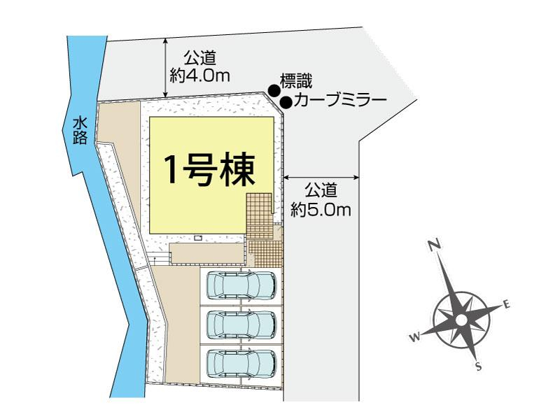 田方郡函南町柏谷2期1棟 区画図 【販売中物件：1号棟】
