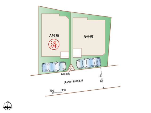 ハートフルタウン大田区南馬込2丁目918番の見取り図