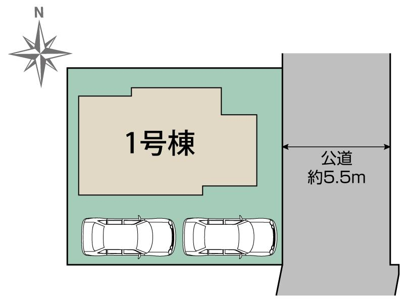 小平市小川町2丁目1棟 区画図 【販売中物件：1号棟】
