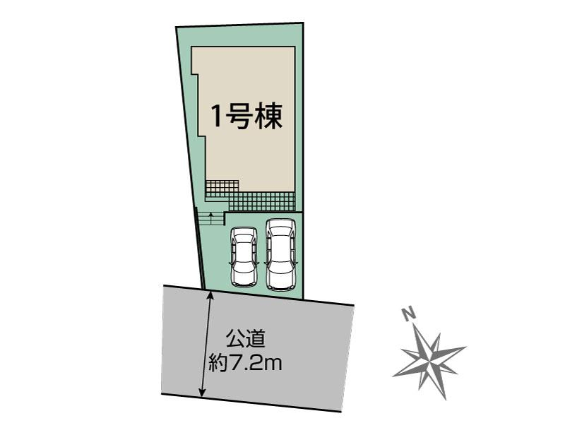 座間市立野台3丁目2期1棟 区画図 【販売中物件：1号棟】