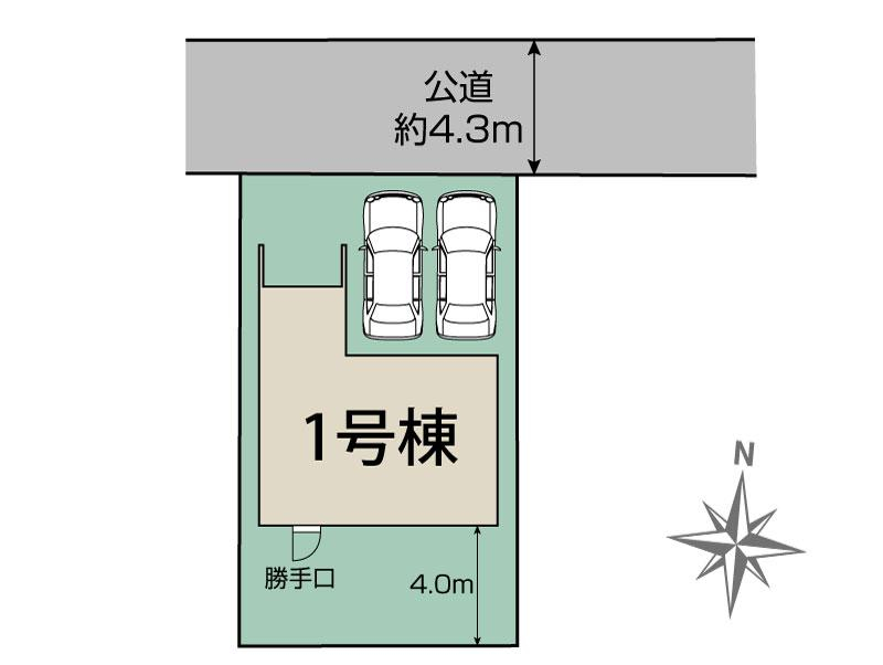 ブルーミングガーデン名古屋市港区佐野町２丁目１棟の見取り図