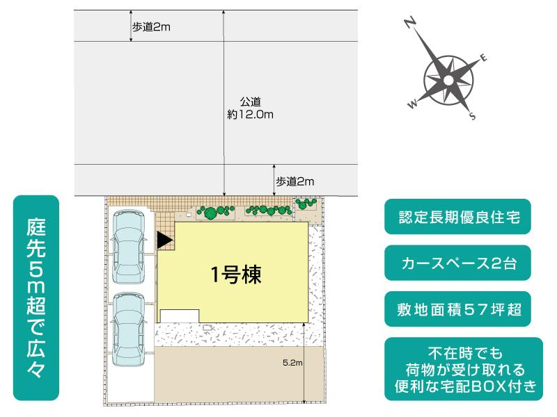 ブルーミングガーデン横須賀市鴨居３丁目７期１棟の見取り図