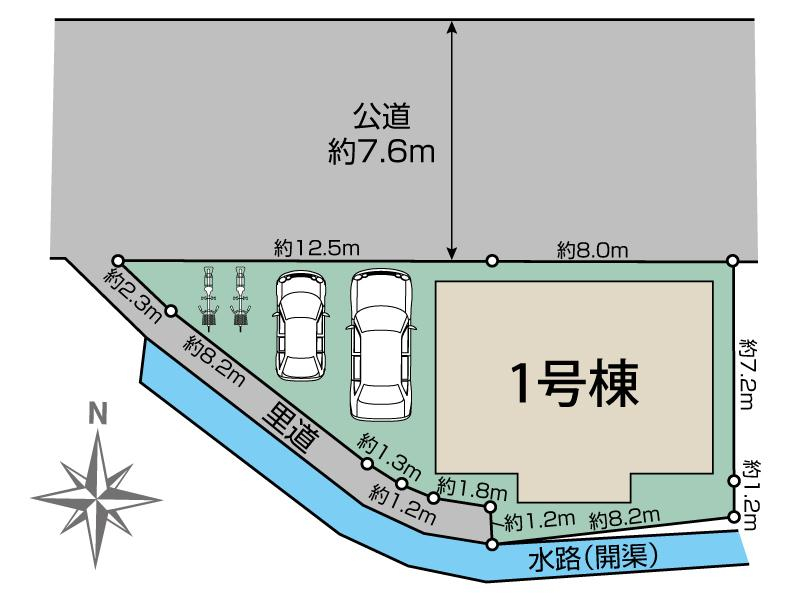 大和高田市三和町1棟 区画図 【販売中物件：1号棟】