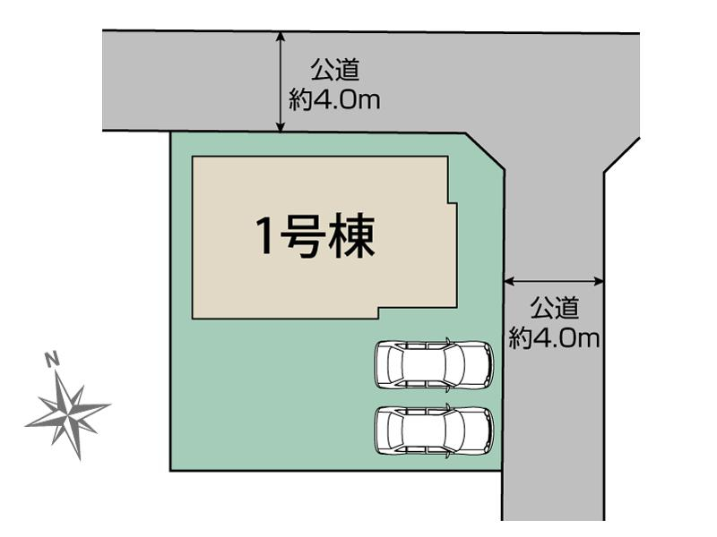 千葉市若葉区都賀5丁目2期1棟 区画図 【販売中物件：1号棟】
