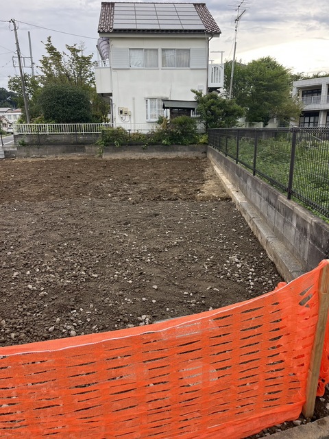１号棟　現地土地写真