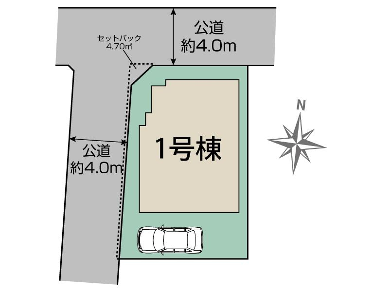 相模原市中央区陽光台3丁目1棟 区画図 【販売中物件：1号棟】