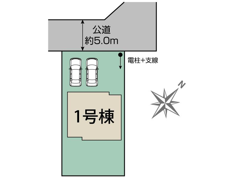 入間市東町4丁目1棟 区画図 【販売中物件：1号棟】