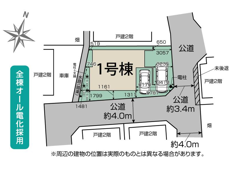 上尾市中分1丁目4期1棟 区画図 【販売中物件：1号棟】