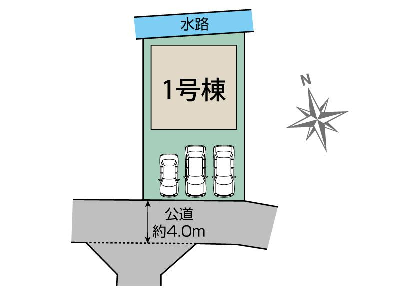 郡山市安積町荒井十九夜1棟 区画図 【販売中物件：1号棟】