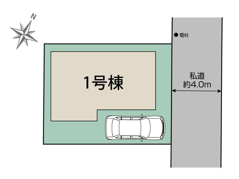 所沢市青葉台1棟 区画図 【販売中物件：1号棟】