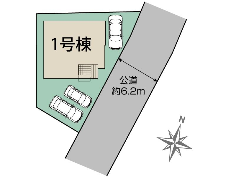 茅ヶ崎市松風台2期1棟 区画図 【販売中物件：1号棟】