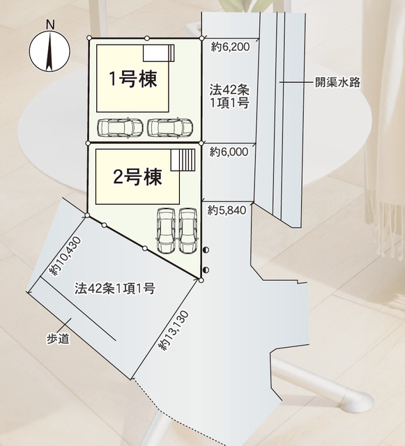 クレイドルガーデン岡山市南区彦崎 第1の見取り図