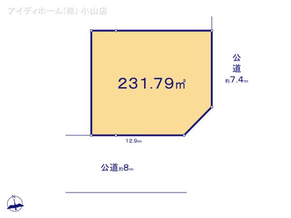 リナージュ宇都宮市富士見が丘２３－１期の見取り図