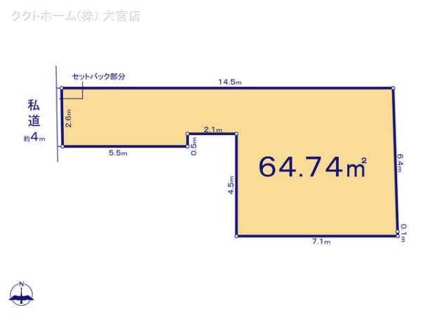 グラファーレ4108さいたま市上木崎７期６棟の見取り図