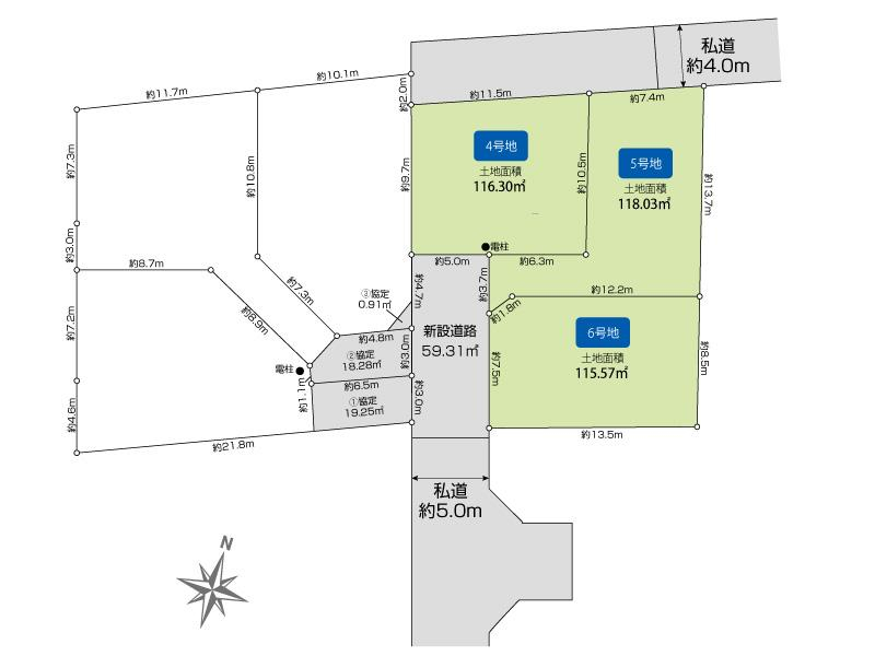 ブルーミングガーデン東村山市恩多町４丁目６棟の見取り図