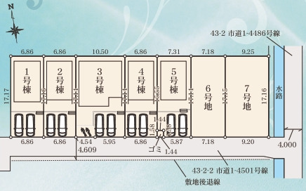 リナージュ取手市青柳２３－２期の見取り図